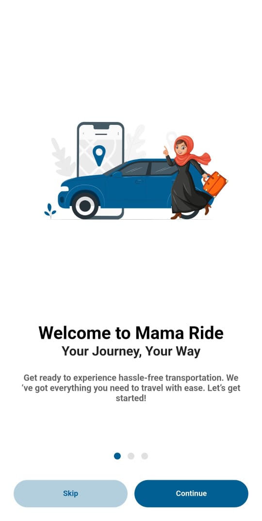 MamaRide App Screenshot 2